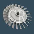 Superalloy turbine blade investment casting